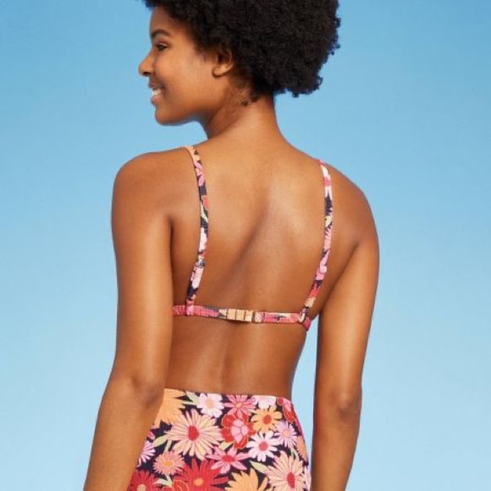 Women's Ribbed Triangle Bikini Top - Wild Fable™ - Picture 6 of 10
